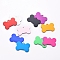 Pet Aluminium Pendants, Stamping Blank Tag, Bone, Mixed Color, 25x38x1mm, Hole: 3mm