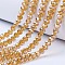 Electroplate Glass Beads Strands, AB Color Plated, Faceted, Rondelle, Peru, 2.9~3.3x2mm, Hole: 0.8mm, about 144~150pcs/strand, 35~37cm