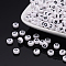Acrylic Horizontal Hole Letter Beads, Mixed Letters, Flat Round, Random Mixed Letters, 7x4mm, Hole: 1mm, about 3500pcs/500g