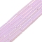 Electroplate Glass Beads Strands, AB Color Plated, Rectangle, Plum, 19.5~20x3.5~4x3.5~4mm, Hole: 1mm, about 38pcs/strand, 29.13''(74cm)