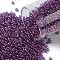 TOHO Round Seed Beads, Japanese Seed Beads, (205) Gold Luster Dark Amethyst, 11/0, 2.2mm, Hole: 0.8mm, about 1110pcs/10g