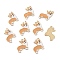 Alloy Pendants, Welsh Corgi Shape, Golden, 23x25x1mm, Hole: 2mm
