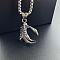 Punk Stainless Steel Dragon Claw Pendant Fashion Hip-hop Necklaces, Stainless Steel Color