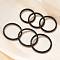 304 Stainless Steel Plain Band Rings, Black, 2mm, Inner Diameter: 15.5~20.5mm