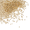 DICOSMETIC 1000Pcs Golden Round Beads 2mm Stainless Steel Loose Bead Smooth Ball Beads Small Metal Bead Stackable Bracelet Beads Seamless Beads for Earring Necklace Jewelry Making, Hole: 0.8mm