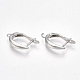 Латунные серьги-кольца с застежкой сзади KK-S350-072P-1