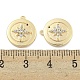 Латунные микропаве прозрачные кубические циркониевые подвески KK-S386-21G-3