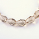 Прозрачные стеклянные бусины GLAA-R024-6x8mm-05-2