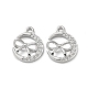 Латунные микро проложить кубического циркония подвески KK-H460-58P-1