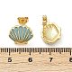 Серьги-гвоздики из латуни EJEW-R032-07G-02-5