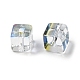 Двухцветные прозрачные стеклянные бусины X1-GLAA-NH0001-03G-2