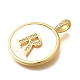 Подвески из латуни с микропаве KK-M309-42G-R-3