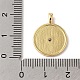 Подвески из латуни и кубического циркония KK-L216-060G-3