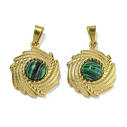 Синтетического малахита подвески STAS-U024-15G-05