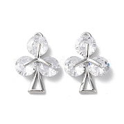 Латунные микро проложить кубического циркония подвески KK-F872-07P