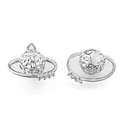 Латунные микропаве прозрачные подвески с фианитом KK-N216-567P