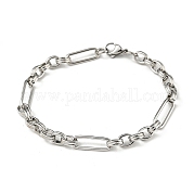 Браслеты-цепочки Figaro из нержавеющей стали 201 STAS-Z056-09P