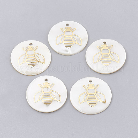 Подвески из пресноводных оболочек SHEL-T009-12G-1