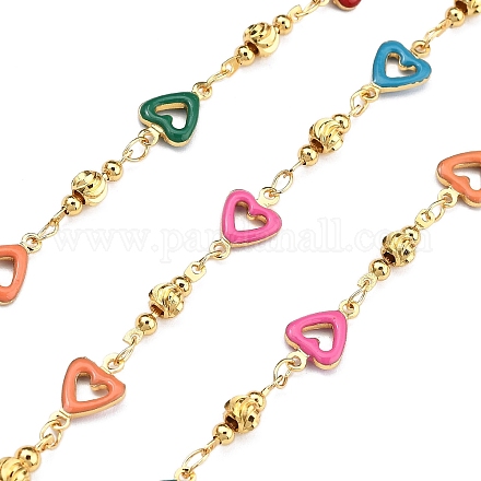 Латунные сердечные цепи KK-D368-03G-I-1