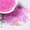 Transparent Colours Glass Seed Beads, Rondelle, Hot Pink, 6/0, 4x3mm, Hole: 1.4mm, about 5700pcs/pound