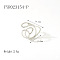 Vintage Stainless Steel Open Cuff Rings Simple Luxury Fashion Accessory, Stainless Steel Color, Inner Diameter: 19.8mm