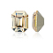 Preciosa® MAXIMA Crystal Fancy Stones, Czech Crystal, 435 34 222 Octagon, Dura Foiling, 00030 235 Honey, 10x8mm