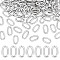 PH PandaHall 100pcs 17x10mm Oval Jump Rings, 304 Stainless Steel Open Ring Connectors Closed Jump Rings Jewelry Making Jump Rings for Earring Necklace Bracelet DIY Craft Jewelry Making
