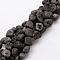 Electroplated Natural Quartz Beads Strands, Nuggets, Gray, 10~13x10~12x6~10mm, Hole: 1mm, about 35~36pcs/strand, 14.96 inch