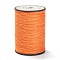 Round Waxed Polyester Thread String, Micro Macrame Cord, Twisted Cord, for Leather Sewing Stitching, Coral, 0.65mm, about 87.48 yards(80m)/roll
