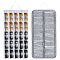 2Pcs 2 Styles Non-Woven Felt Fabrics Jewelry Rolls for Glasses, Eyewear Organizer Hanging Bags with Clear PVC Pockets, Mixed Color, 79.1~90cm, 1pc/style