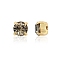 Preciosa® MAXIMA Crystal in Sew-On Cup, Czech Crystal, 719 35 021 Chaton(Round), Golden, 40010 Black Diamond, SS16(3.8~4mm)