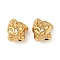 304 Stainless Steel Crystal Rhinestone Beads, Real 18K Gold Plated, Nuggets, 10x8.5x6mm, Hole: 1.2mm
