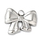 Non-Tarnish 304 Stainless Steel Pendants, Bowknot Charm, Stainless Steel Color, 12.5x15x2mm, Hole: 2mm