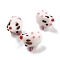 Handmade Lampwork Beads, Hedgehog, Snow, 16~18x9.5~10x10~12mm, Hole: 1.7~2mm