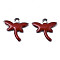 201 Stainless Steel Enamel Charms, Dragonfly, Stainless Steel Color, Brown, 11.5x12x1.5mm, Hole: 1.2mm