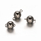 Round 201 Stainless Steel Links, Stainless Steel Color, 13.5x8mm, Hole: 2mm