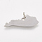 Tarnish Resistant 201 Stainless Steel Pendants, Map of Kentucky, Stainless Steel Color, 11x27.5x1mm, Hole: 3mm