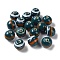Handmade Porcelain Beads, Famille Rose Porcelain, Round, Teal, 10mm, Hole: 1.6mm