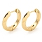 Alloy Hoop Earring, with Steel Pin, Round, Light Gold, 22.5x4x23.5mm
