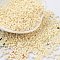 Baking Paint Glass Seed Beads, Cylinder, Cornsilk, 2x1.5mm, Hole: 1mm, about 5599pcs/50g