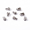Tarnish Resistant 304 Stainless Steel Smooth Surface Bead Tips, Calotte Ends, Clamshell Knot Cover, Stainless Steel Color, 6x4x2.5mm, Hole: 1mm, Inner Diameter: 2mm