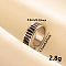 Stylish 304 Stainless Steel Enamel Cuff Ring, Wide Band Open Ring for Women, Stainless Steel Color