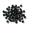 Electroplate Glass Beads, Rondelle, Black, 6x4mm, Hole: 1.4mm, 100pcs/bag