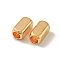 Brass Beads, Cadmium Free & Nickel Free & Lead Free, Cuboid, Real 18K Gold Plated, 4x2x2mm, Hole: 1.2mm