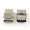 Tarnish Resistant Smooth Surface 201 Stainless Steel Watch Band Clasps, Stainless Steel Color, 25x17x7mm, Hole: 14x3~4mm
