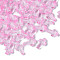 Transparent Acrylic Pendants, Faceted, Cross, Pink, 16x10x4.5mm, Hole: 1.5mm, about 1455pcs/500g