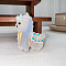 Cute Alpaca Cellulose Acetate Claw Hair Clips, with Rhinestones, Hair Accessories for Women & Girls, Light Blue, 60x45mm
