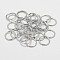 Brass Round Rings, Soldered Jump Rings, Closed Jump Rings, Cadmium Free & Nickel Free & Lead Free, Platinum, 21 Gauge, 5x0.7mm, Inner Diameter: 3mm
