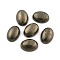 Oval Natural Pyrite Cabochons, 18x13x6mm