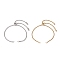 2Pcs 2 Colors 304 Stainless Steel Boc Chain Slider Bracelet Makings, with Brass Slider Beads, Golden & Stainless Steel Color, 10-1/4 inch(26cm), 1pc/color